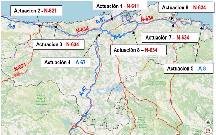 Mitma adjudica mejoras en ocho intersecciones en carreteras de Cantabria