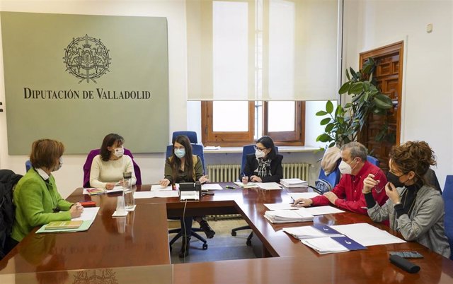 Reunión del jurado de los Premios Ecoempleo 2021 de la Diputación de Valladolid.