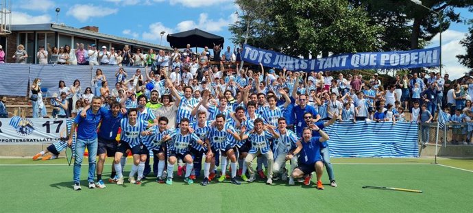 El Club Egara celebra el título de la EHL Ranking Cup de hockey sobre hierba