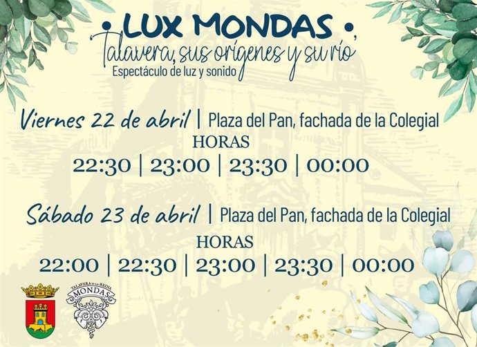 Cartel del Lux Mondas.