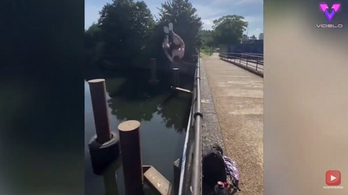 IMPRESIONANTE salto de parkour