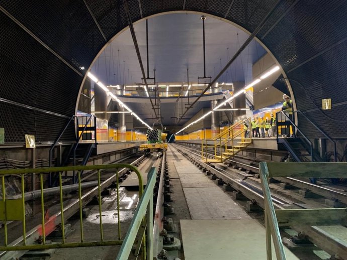 Imagen de recurso de obras en Metro de Madrid.