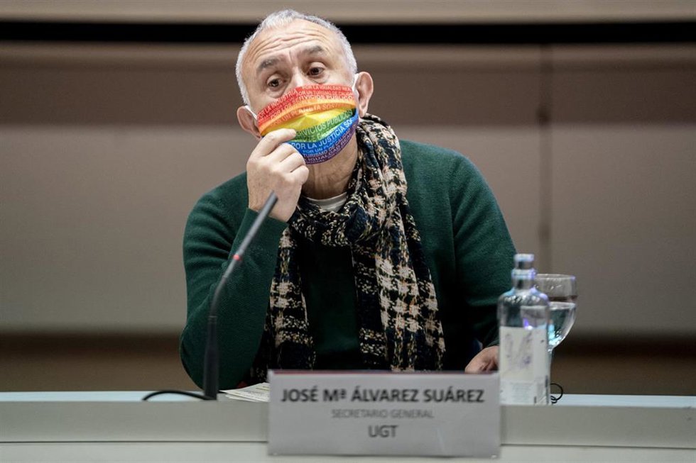 El secretario general de UGT, Pepe Álvarez