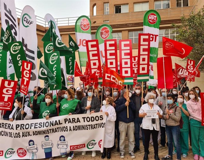 Séptima movilización en Andalucía por la carrera profesional en todas las categorías y la estabilización en el SAS, foto de archivo