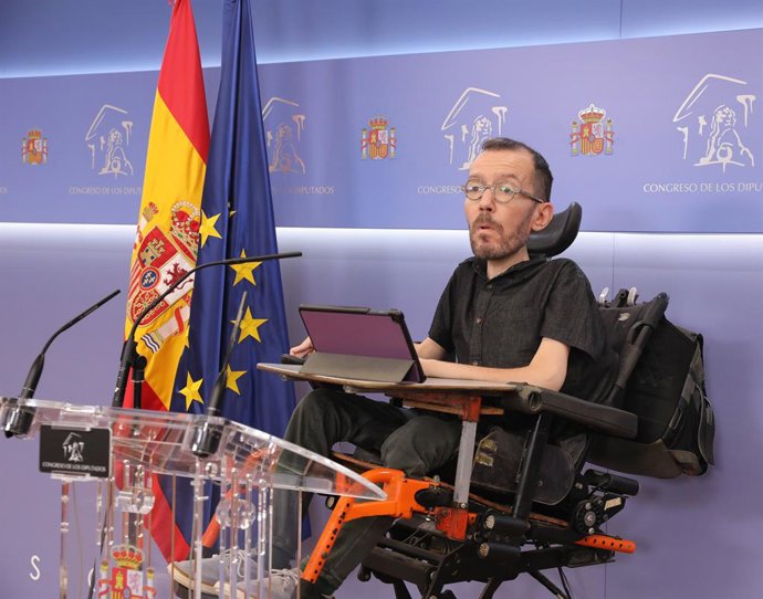 El portaveu d'Unides Podem al Congrés, Pablo Echenique