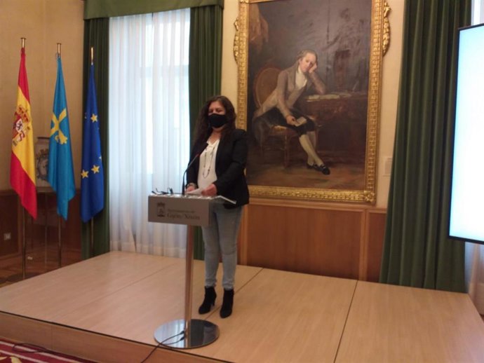 Marina Pineda, concejala de  Hacienda y  portavoz de la Junta de Gobierno local del Ayuntamiento de Gijón