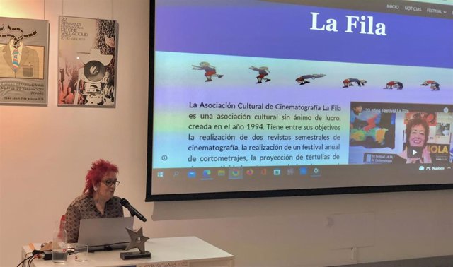 Isabel Blanco presenta el 26 Festival La Fila de Cortometraje.