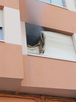 Incendio en una vivienda de Neda (A Coruña).