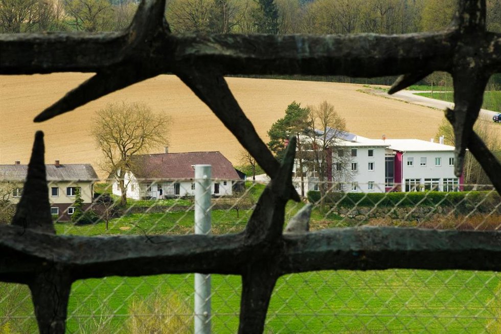 Imagen tomada desde el interior de campo de concentración de Mauthausen, en Austria