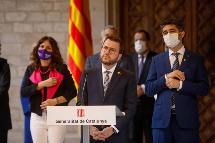 El presidente de la Generalitat, Pere Aragons