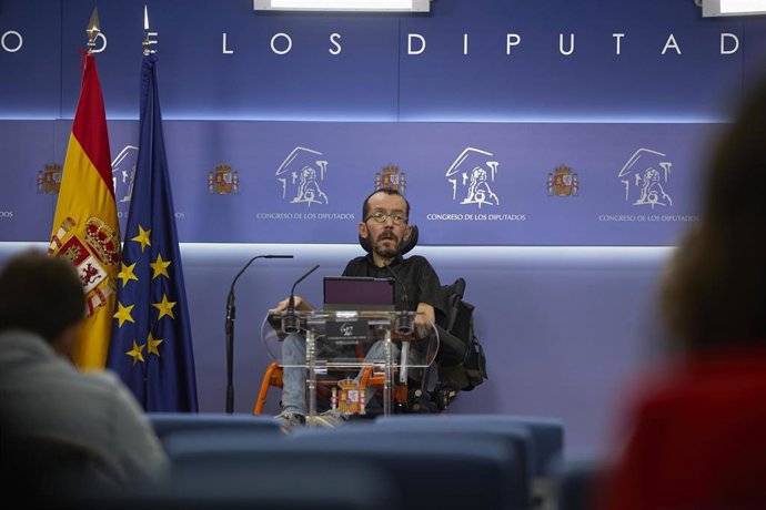El portavoz de Unidas Podemos en el Congreso, Pablo Echenique, en una foto de archivo