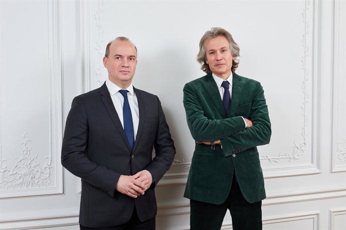 Archivo - El presidente de Lonvia Capital, Cyrille Carriére, y Franois Badelon