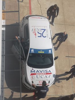 El equipo de la Universidad Católica de Ávila UCAV Racing Engineering realiza los test de pretemporada del CET 2022.