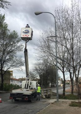 Imagen de archivo sobre obras de eficiencia energética en Chirivel