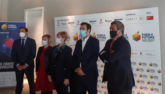 Presentación de la segunda edición de Food 4 Future-Expo Foodtech en el BEC, en Barakaldo.