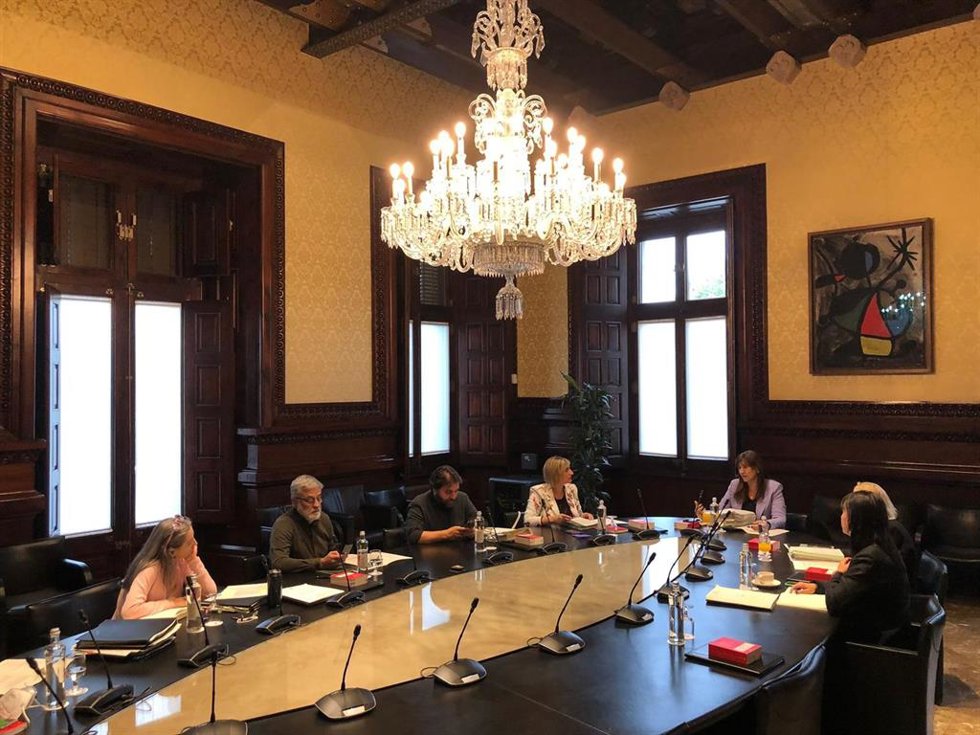 Reunión de la Mesa del Parlament, a 20 de abril de 2022.