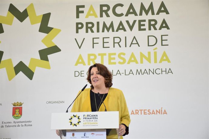La consejera de Economía, Empresas y Empleo, Patricia Franco, en la inauguración de la quinta edición de Farcama Primavera
