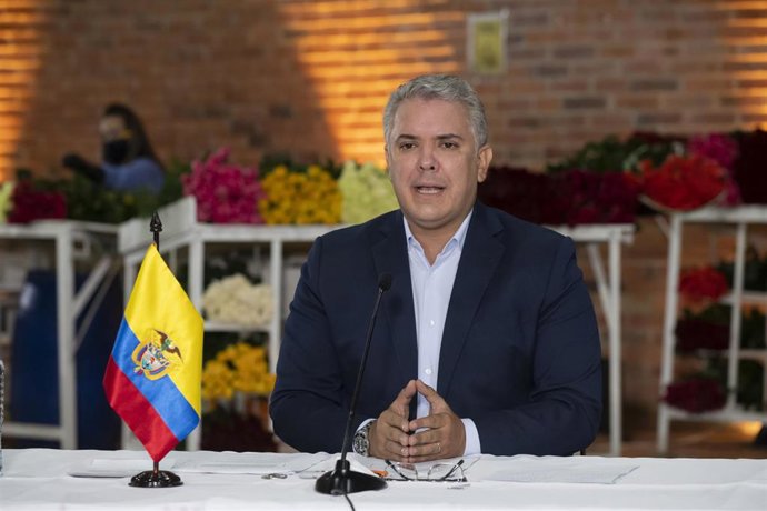 Archivo - El presidente de Colombia, Iván Duque
