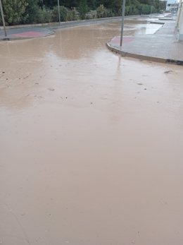 Inundaciones en de El Mojón de este miércoles 20 de abril de 2022