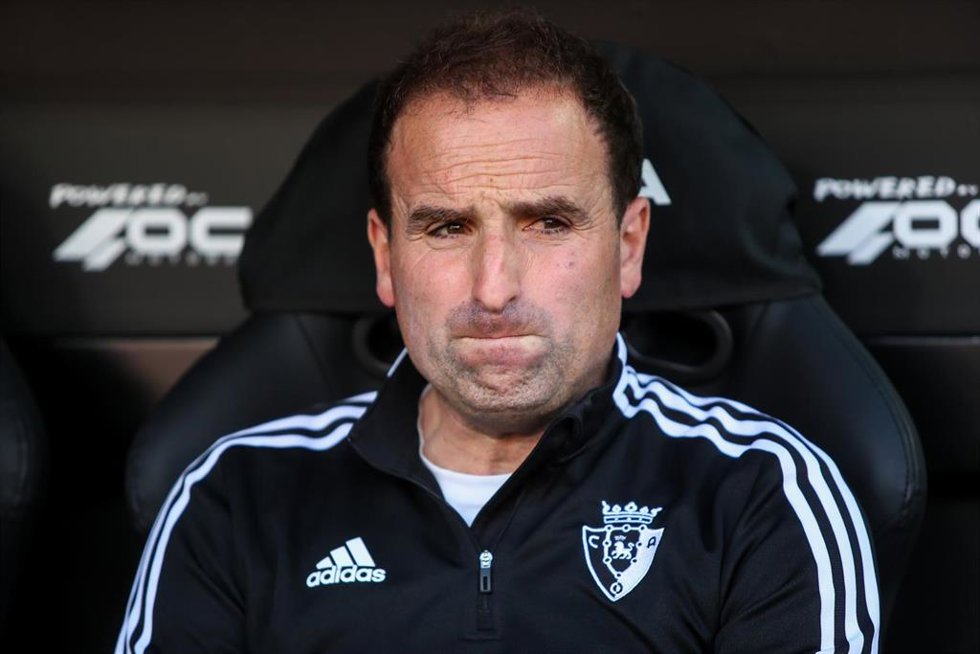 El entrenador de Osasuna, Jagoba Arrasate
