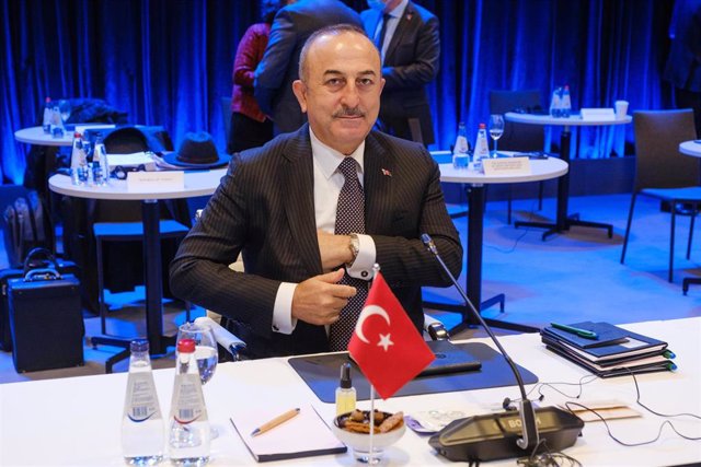 Archivo - El ministro de Asuntos Exteriores turco, Mevlut Cavusoglu