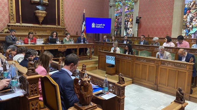 Pleno del Consell de Mallorca en el que se han aprobado las subvenciones a 21 federaciones deportivas.