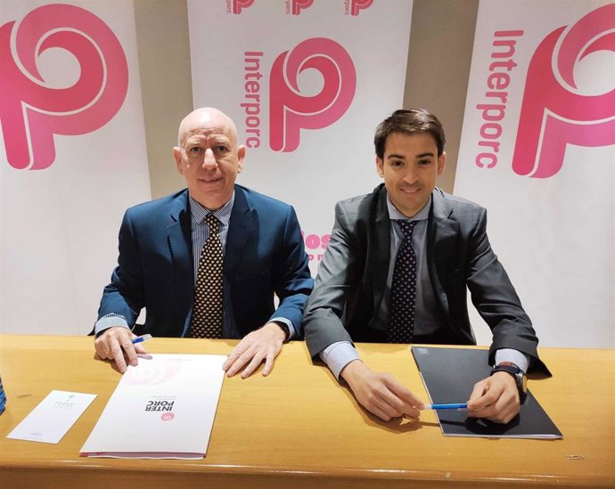 El director de Interporc, Alberto Herranz, y el director de Internacional de Interporc, Daniel de Miguel