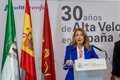 Raquel Sánchez celebra el 30 aniversario del AVE Madrid-Sevilla Santa Justa: "Cambió la imagen que teníamos de España"