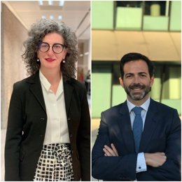 Los nuevos miembros del consejo ejecutivo de CFA Society Spain, Guendalina Bolis y José María Martínez-Sanjuán.