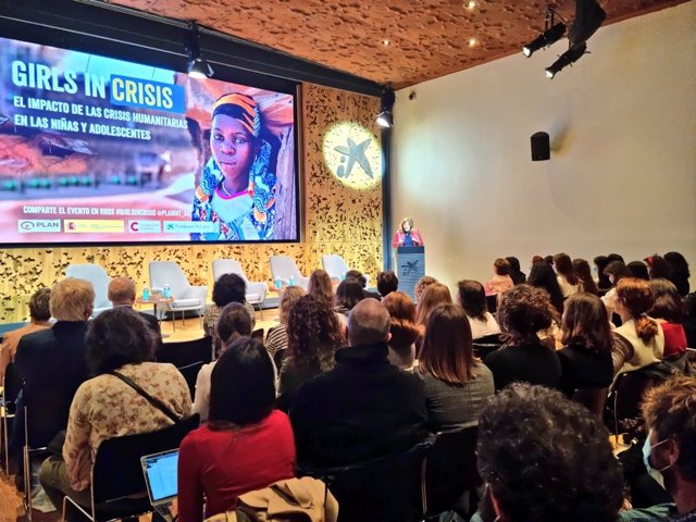 La secretaria de Estado de Cooperación Internacional, Pilar Cancela, asiste a la jornada de Plan International sobre el impacto de las crisis Humanitarias en las niñas y adolescentes. En el Caixaforum Madrid