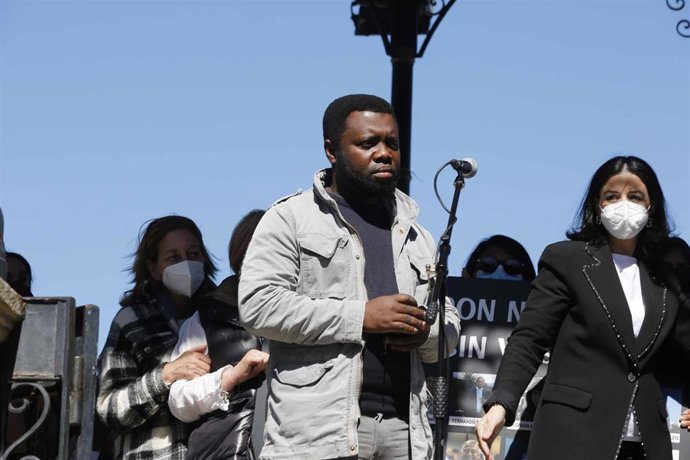 El superviviente del naufragio en Terranova (Canadá), Samuel Kiwesi.