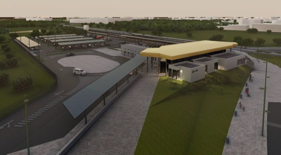 Proyecto de la nueva estación de Salou-Port Aventura (Tarragona) de Adif