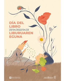 Cartel con motivo del Día del Libro.