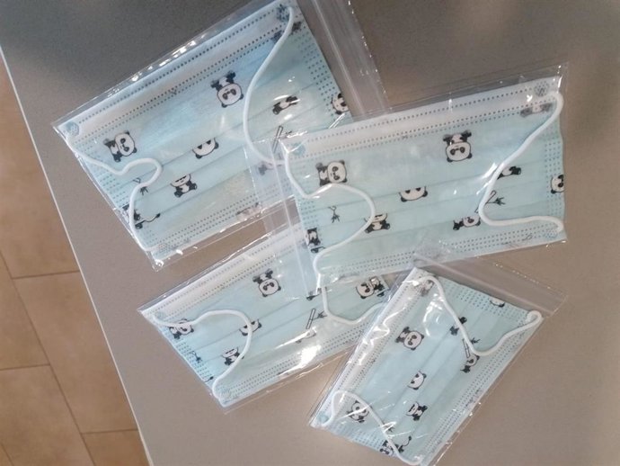 Archivo - Mascarillas infantiles.