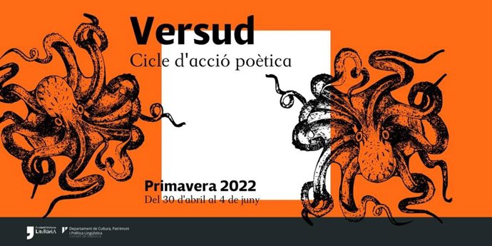 Cartel del ciclo de acción poética 'Versud' 2022.