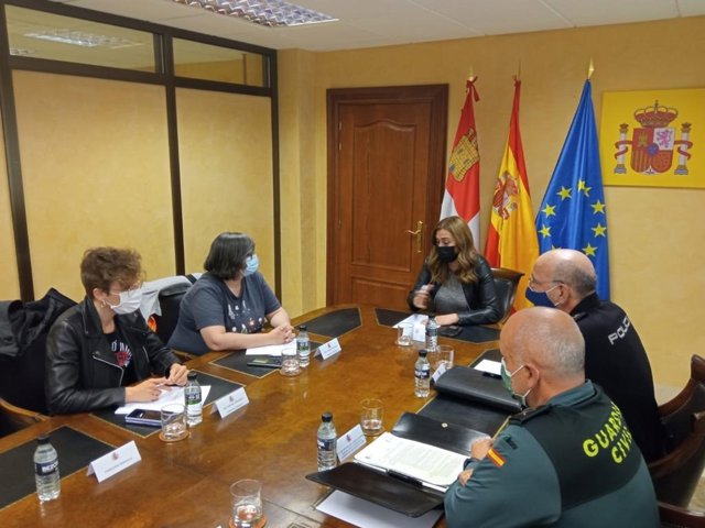 Reunión entre la delegada del Gobierno en CyL y responsables de las FSE en la comunidad para impulsar unas jornadas sobre sensibilización de los agentes con las víctimas de delitos de odio
