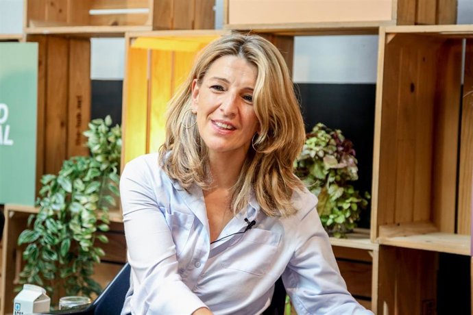 La vicepresidenta segunda y Ministra de Trabajo y Economía Social, Yolanda Díaz,, a 7 de abril de 2022