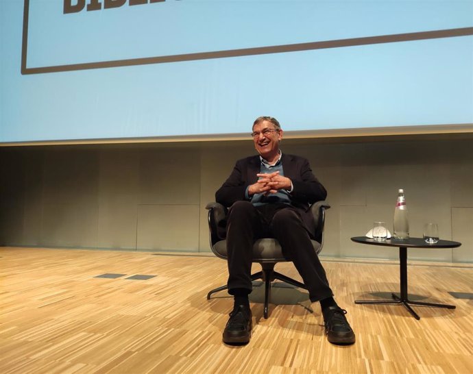 El escritor turco Orhan Pamuk en el Disseny Hub de Barcelona