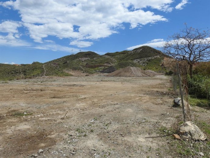 Zona afectada por los movimientos de tierra