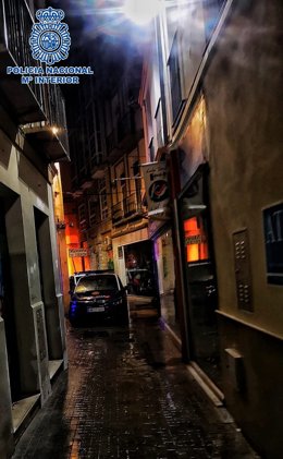 Archivo - Policía Nacional en el centro de Málaga