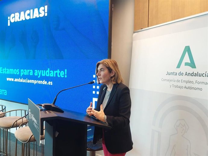 La consejera de Empleo, Formación y Trabajo Autónomo, Rocío Blanco.