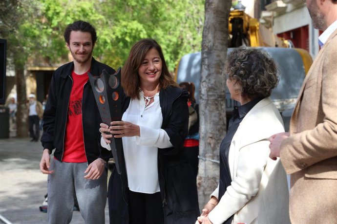 La presidenta del Govern, Francina Armengol, asiste al acto inaugural del Correllengua 2022.
