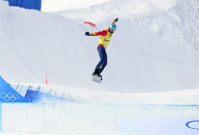 Archivo - Lucas Eguibar durante la prueba de SBX de los Juegos Olímpicos de Invierno de Pekín 2022