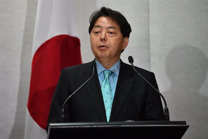 Archivo - El ministro de Exteriores de Japón, Hayashi Yoshimasa