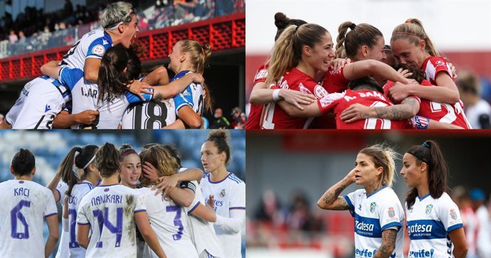 La Real Sociedad, el Atlético de Madrid, el Real Madrid y la UDG Tenerife