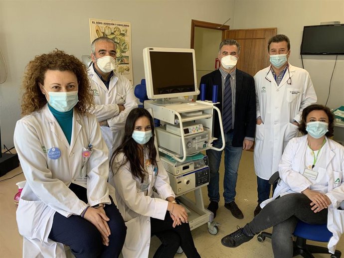 Profesionales del Servicio de Otorrinolaringología (ORL) del Hospital Macarena.