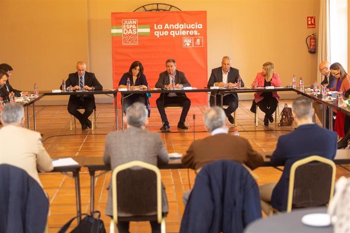 Encuentro municipalista del PSOE-A en Jerez de la Frontera (Cádiz), encabezado por el secretario general, Juan Espadas.