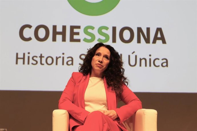 La consejera de Igualdad, Políticas Sociales y Conciliación, Rocío Ruiz, en la presentación de la Historia Social Única Electrónica de Andalucía