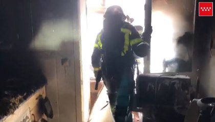 Intoxicada leve la dueña de una vivienda al incendiarse su cocina en Pinto