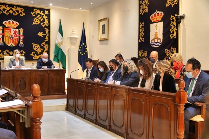 Imagen del Pleno municipal de Alcalá de Guadaíra en donde se han aprobado las cuentas para 2022.